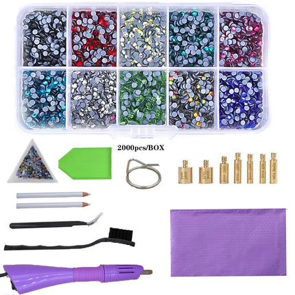 Fast-Heated Hotfix Rhinestone Applicator Wand Tool Kit