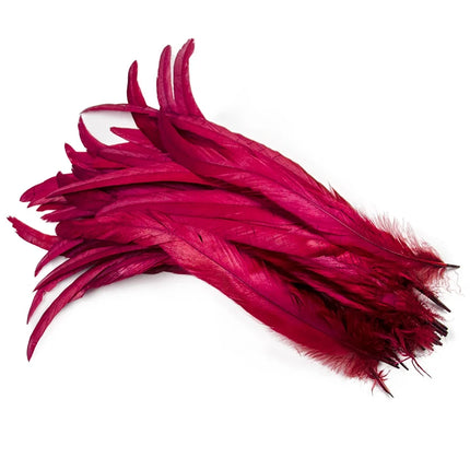 100PCS Natural Rooster Tail Feathers (25-40CM)