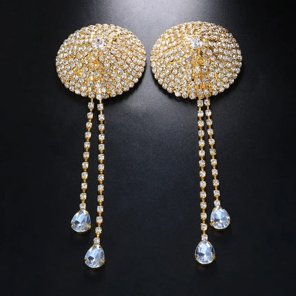 Luxury Crystal Pendant Body Jewelry – Shimmering Rhinestone Charm Set & Exotic Accents for Raves, Festivals & Fine Lingerie