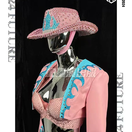 The Stardust Rhinestone Rodeo – Pink Western Performance Suit