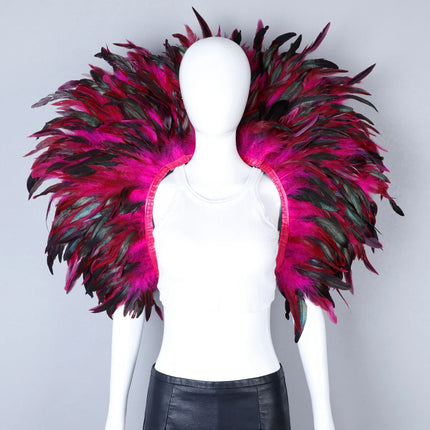 Festival Carnival Feather Shoulder Shawl