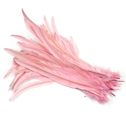 100PCS Natural Rooster Tail Feathers (25-40CM)