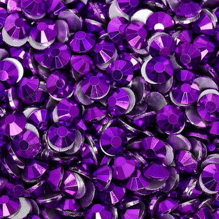 SS6-SS30 Top Quality Metallic Non-Hotfix Flatback Glass Rhinestones
