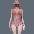 pink bodysuit set / XL