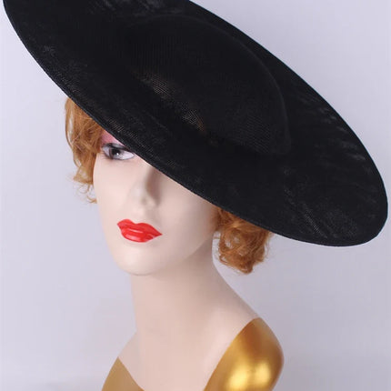 40cm Large Round Sinamay Fascinator Base DIY Millinery Derby Hat Headpiece Mold
