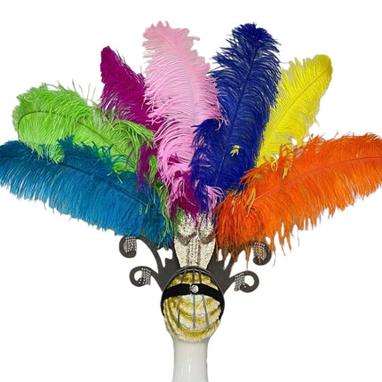 The Stardust Luminary Crown – Lavender & Multi-Tone Samba Carnival Headdress