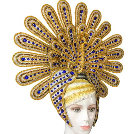 Brazil Rio Spanish Cuba Santiago Havana Venice Dionysia carnival Float Mask dress masque ball costume samba Golden Crown