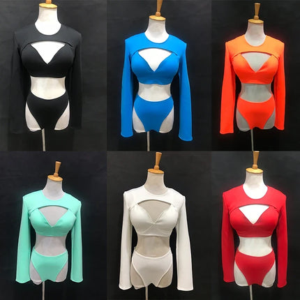 The Stardust Electra Performance Set – Long-Sleeve Pole & Gogo Bikini