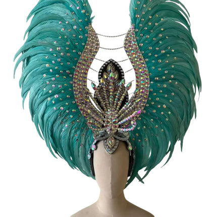 The Stardust Aurora Feather Headdress – Light Purple Cabaret & Carnival Crown