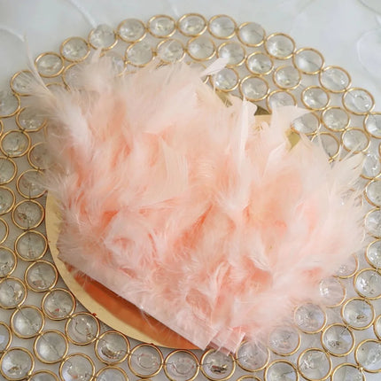 Multicolor Turkey Feather Trim Fringe Fluffy Ribbon