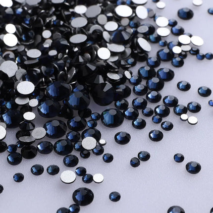 1440PCS SS3-SS20 Mix Size Non-Hotfix Glass FlatBack Rhinestones