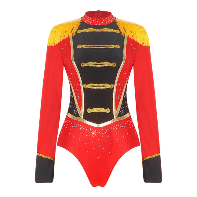 Velvet Circus Ringmaster Tailcoat Jacket Marching Band Halloween Showman Outerwear