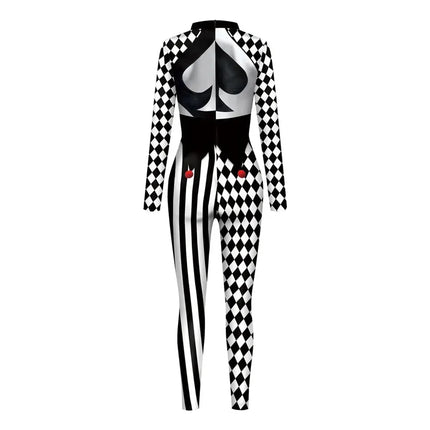 Harlequin Diamond Lattice Catsuit & Bodysuit Asymmetrical Circus Stage Costume