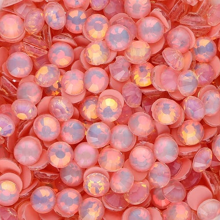 SS6-SS30 Mocha Opal Coral Reef Flatback Glass Non-Hotfix Rhinestones