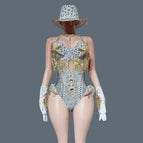 white bodysuit set / XL
