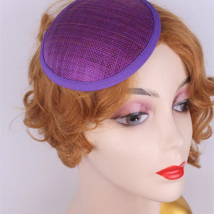 13cm Round & Teardrop Sinamay Fascinator Base DIY Millinery Headpiece Mold