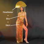 Tops-Skirt-Headwear / L