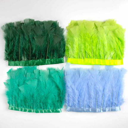 Professional Turkey Feather Fringe Trim 10-15cm