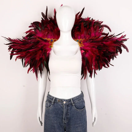 Festival Carnival Feather Shawl