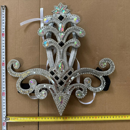 The Stardust Samba Queen – Premium Feathers & Rhinestones Carnival Headdress