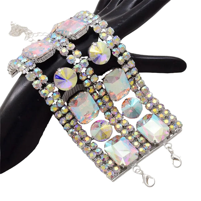 Glass Rhinestone Bracelet