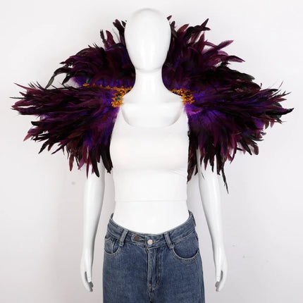 Festival Carnival Feather Shawl