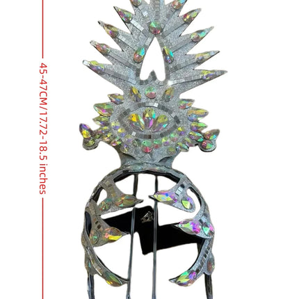 The Stardust Dionysia – Carnival & Samba Feathered Masque Ball Crown