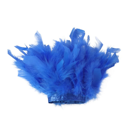 Multicolor Turkey Feather Trim Fringe Fluffy Ribbon