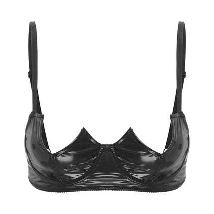 V-Notch Underwired Open Chest Bra Top