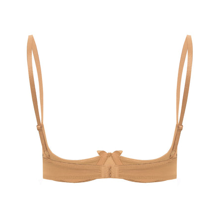 Satin Underwire Half-Cup Push-Up Bra