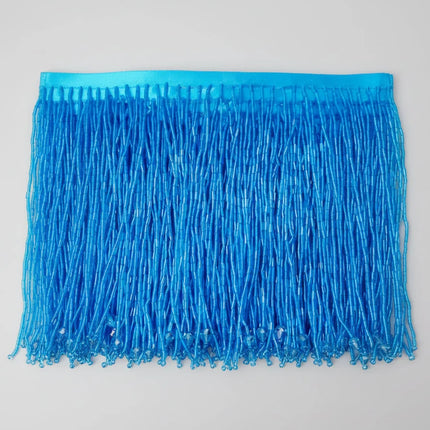 Long Glass Rhinestone Beaded Fringe Trim