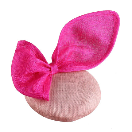 25cm 4-Layer Sinamay Bow Fascinator Headband Kentucky Derby Tea Party Pillbox Hat