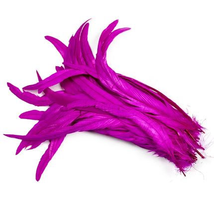 100PCS Natural Rooster Tail Feathers (25-40CM)