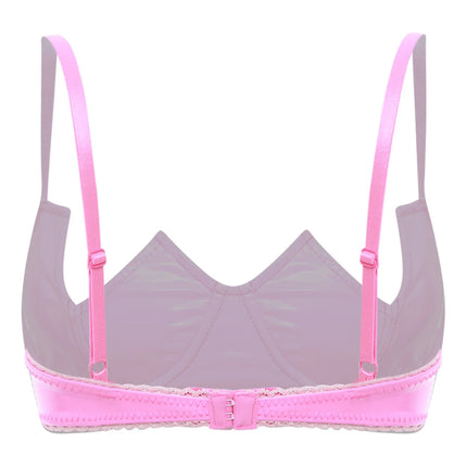 V-Notch Underwired Open Chest Bra Top