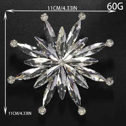 Large Luxury Rhinestone Star Brooch