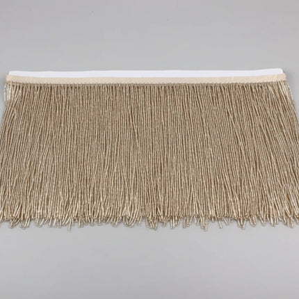 Long Glass Rhinestone Beaded Fringe Trim