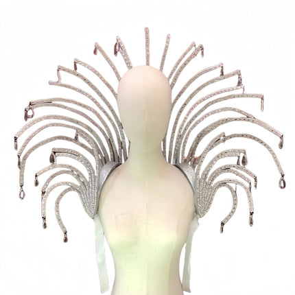 Curved Multi-Arm Backpiece Frame with Attachment Loops