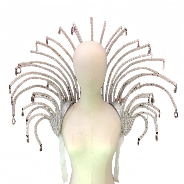 Curved Multi-Arm Backpiece Frame with Attachment Loops
