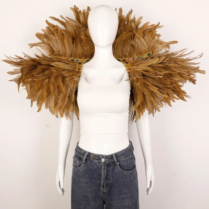 Festival Carnival Feather Shawl
