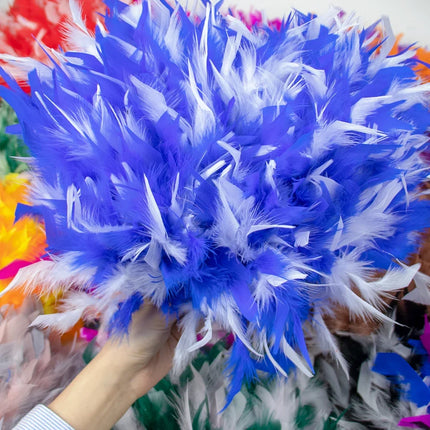 Fluffy Turkey Feathers Trim Ribbon Fringe