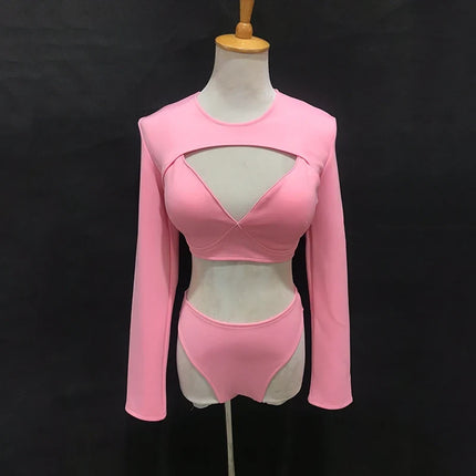 The Stardust Electra Performance Set – Long-Sleeve Pole & Gogo Bikini