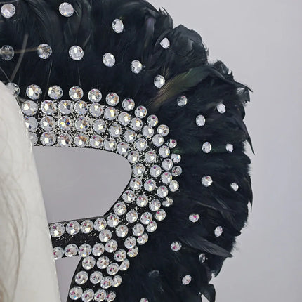 Artisanal Feather Angel Wings Statement Backpiece Runway & Carnival Costume Prop