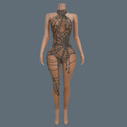 nude jumpsuit / One Size