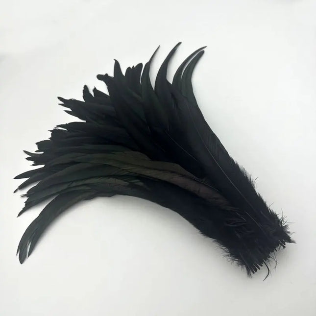 50PCS Two-Tone Rooster Tail Feathers (35-40CM)