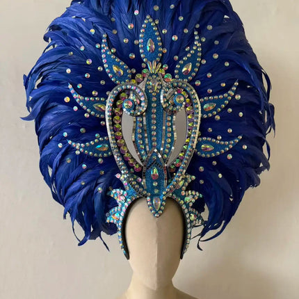 The Stardust Copacabana Feather Crown – Samba Parade Headdress