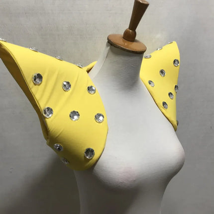 Avant-Garde Showgirl Shoulder Armor Vest – Carnival Stage & Performance Collar Piece