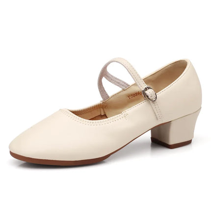 The Stardust Carousel Mary Jane – Classic Low-Heel Dance Pump