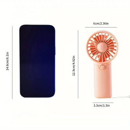 Ultra-Quiet Portable Handheld & Desktop Personal Fan