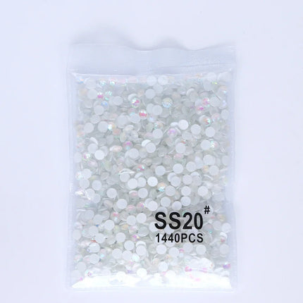 SS6-SS30 Mocha Shimmer White Glass Flatback Non-hotfix Rhinestones