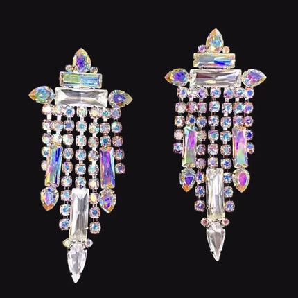 Rhinestone Necklace & Earring Set